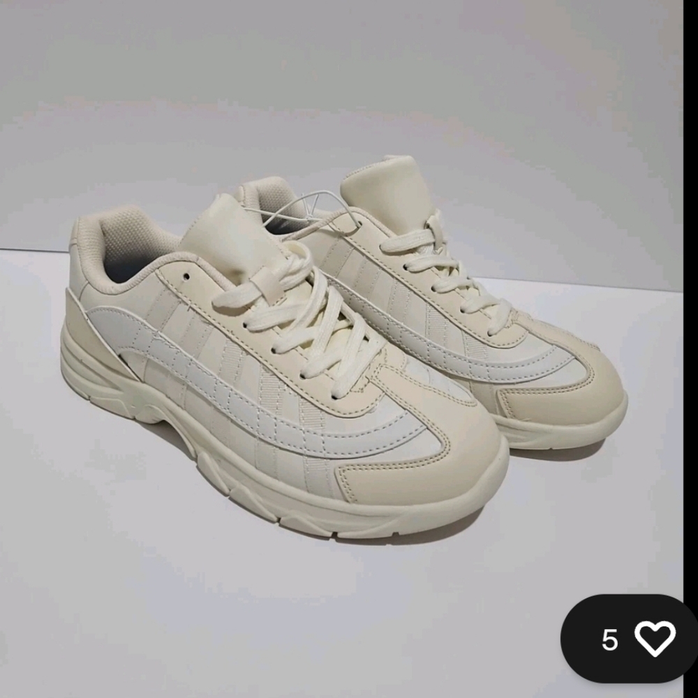 Women's Cream Sneakers